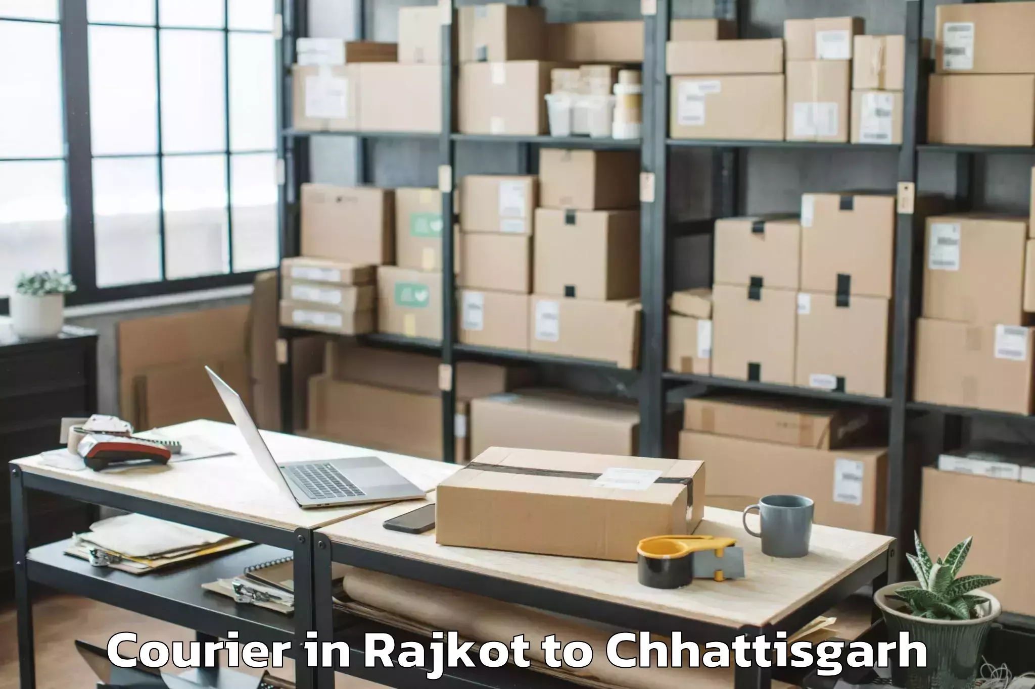 Top Rajkot to Kumhari Courier Available